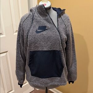 Nike Charcoal and Navy Sherpa Jacket